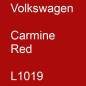 Preview: Volkswagen, Carmine Red, L1019.